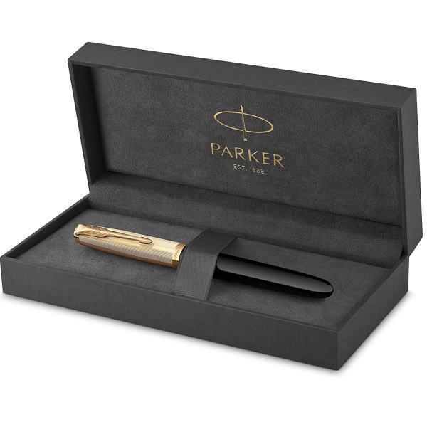 parker51 パーカー51 万年筆 プレミアム ブラックGT フーデップニブ ギフト プレゼント 贈答品 記念品 就職祝い 父の日_4