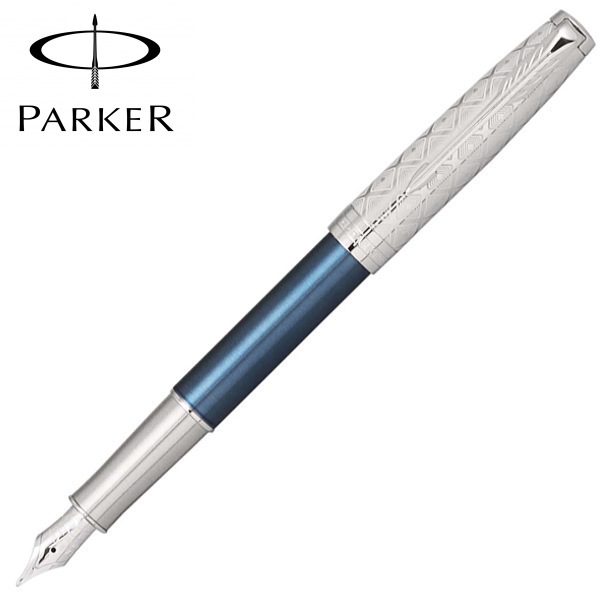 パーカー PARKER 万年筆 ソネットプレミアム メタル＆ブルーCT ペン先：F（細字） ギフトプレゼント 贈答品