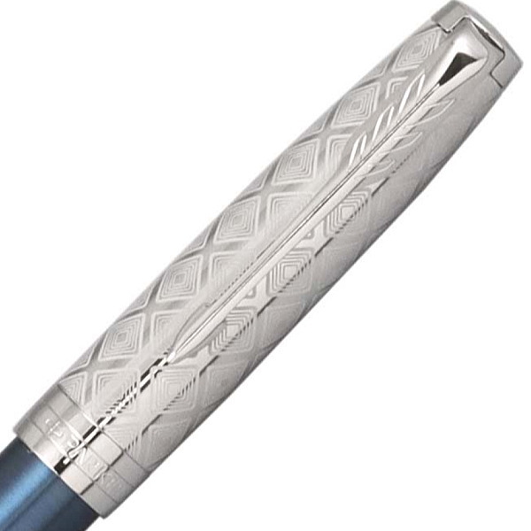 パーカー PARKER 万年筆 ソネットプレミアム メタル＆ブルーCT ペン先：F（細字） ギフトプレゼント 贈答品_3