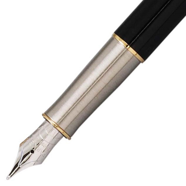 パーカー PARKER 万年筆 ソネットプレミアム メタル＆ブラックGT ペン先：F（細字） ギフトプレゼント 贈答品_2