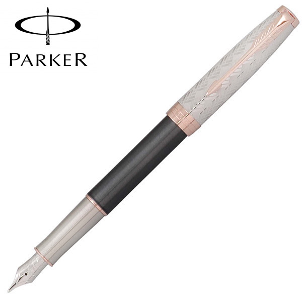 パーカー PARKER 万年筆 ソネットプレミアム メタル＆グレイPGT ペン先：F（細字） ギフトプレゼント 贈答品