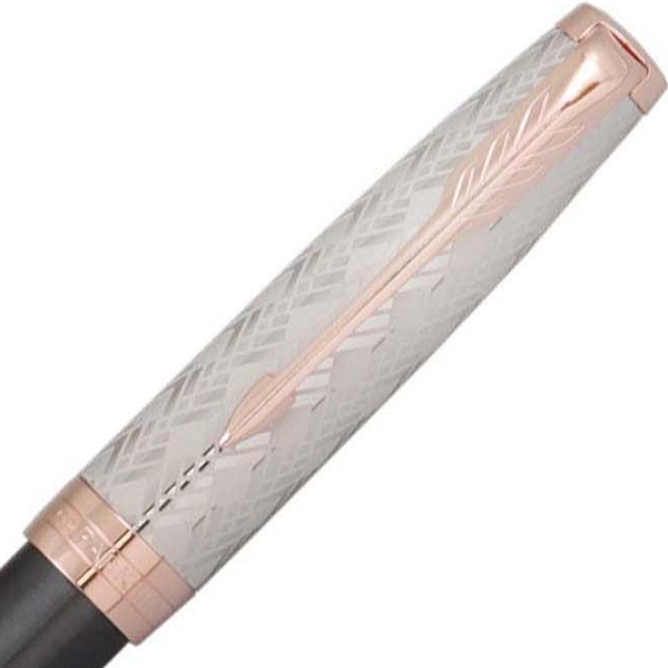 パーカー PARKER 万年筆 ソネットプレミアム メタル＆グレイPGT ペン先：F（細字） ギフトプレゼント 贈答品_3
