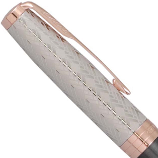 パーカー PARKER 万年筆 ソネットプレミアム メタル＆グレイPGT ペン先：F（細字） ギフトプレゼント 贈答品_4