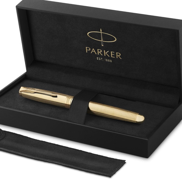 パーカー PARKER 万年筆 ソネット スペシャルエデション ゴールドシズレGT ペン先：F（細字） ギフト プレゼント 贈答品 記念品 就職祝い 昇進祝い_5