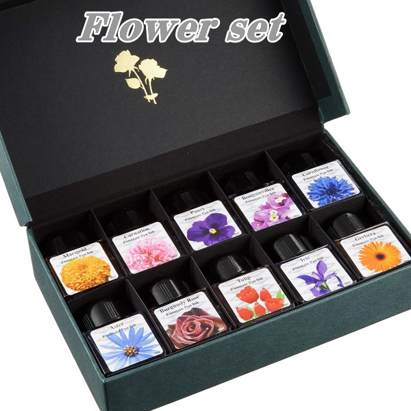 【限定品】 DIAMINE ダイアミン フラワー10本セット インク ボトルインク 万年筆インク 水性インク 30ml No-902