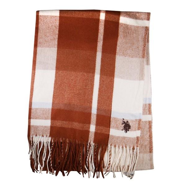 マフラー ストール ポロ US.POLO ASSN ブラウンチェック