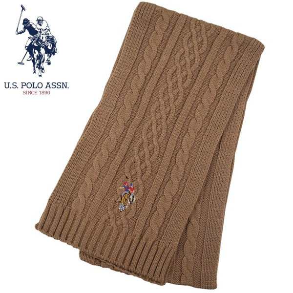 ユーエス ポロ US.POLO ASSN マフラー キャメル レディスマフラー メンズマフラー ブランドマフラー 2024AW 447167の通販は