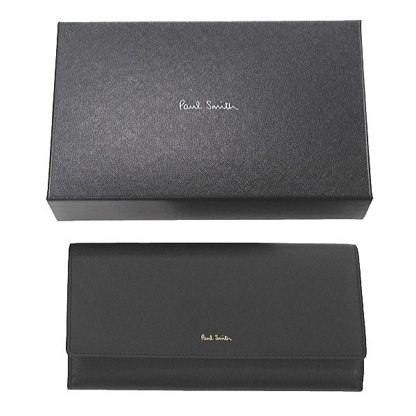 ポールスミス Paul Smith 長財布 ボタン開閉式 本革 ブラック M1A-4608X-BMULTS ギフト プレゼント_5