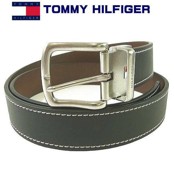 トミー・ヒルフィガー TOMMY HILFIGER メンズベルト リバーシブルベルト ブラック ブラウン 11TL02XZ41 BLACK BROWN