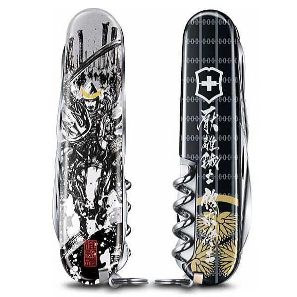 Victorinox ビクトリノックス 14機能 ミディアムマルチツール 戦国墨絵クライマー 徳川家康