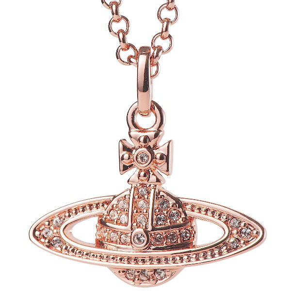 Vivienne Westwood ヴィヴィアン ネックレス ピンクゴールドオーヴ MINI BAS RELIEF 63020086/G120 No-10 ギフト プレゼント 誕生日_1