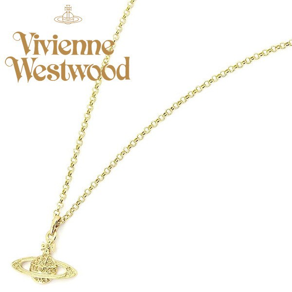Vivienne Westwood ヴィヴィアン ネックレス イエローゴールドオーヴ MINI BAS RELIEF 63020086/R121 No-10 ギフト プレゼント 誕生日の通販は