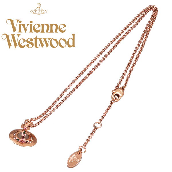 Vivienne Westwood ヴィヴィアン ネックレス ピンクゴールドオーヴ NEW PETITE ORB 63020098/G002 No-10 ギフト プレゼント 誕生日