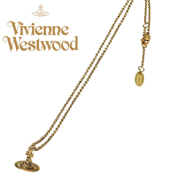 Vivienne Westwood ヴィヴィアン ネックレス ゴールドオーヴ NEW PETITE ORB 63020098/R001 No-10  ギフト プレゼント 誕生日