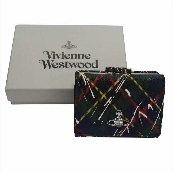 新品 ヴィヴィアン ウエストウッド Vivienne Westwood 3つ折り財布 HUNTING TARTAN