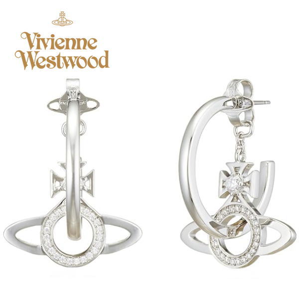 Vivienne Westwood ヴィヴィアン・ウエストウッド ピアス シルバーオーヴ MIRANDA ミランダ 62010105-02P102 No-11 ギフト プレゼント