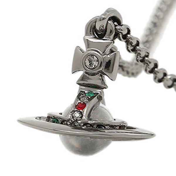 Vivienne Westwood ヴィヴィアン ネックレス ガンメタリック PETITE ORB 63020098/S001 No-10 ギフト プレゼント 誕生日_1