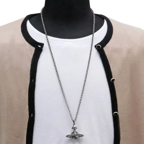 Vivienne Westwood ヴィヴィアン ネックレス ガンメタリック PETITE ORB 63020098/S001 No-10 ギフト プレゼント 誕生日_3