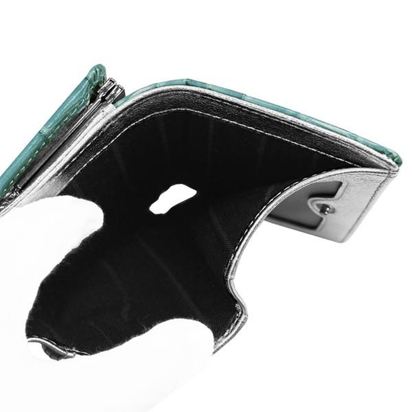 Vivienne Westwood ヴィヴィアンウエストウッド 三つ折り財布（小銭ガマ口）CROCODILE 51010018-L0039-PF K403 LIGHT BLUE/SILVER_5