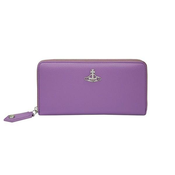 Vivienne Westwood ヴィヴィアンウエストウッド ラウンドファスナー長財布 RE-VEGAN G51050023U-S000D J401 PURPLE ギフト プレゼント