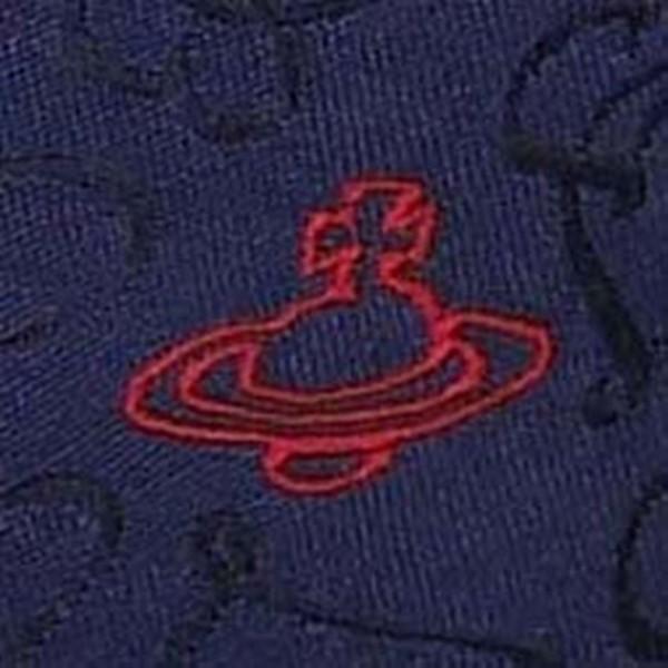 ヴィヴィアンウエストウッド ネクタイ ハートペイズリー系 ネイビー