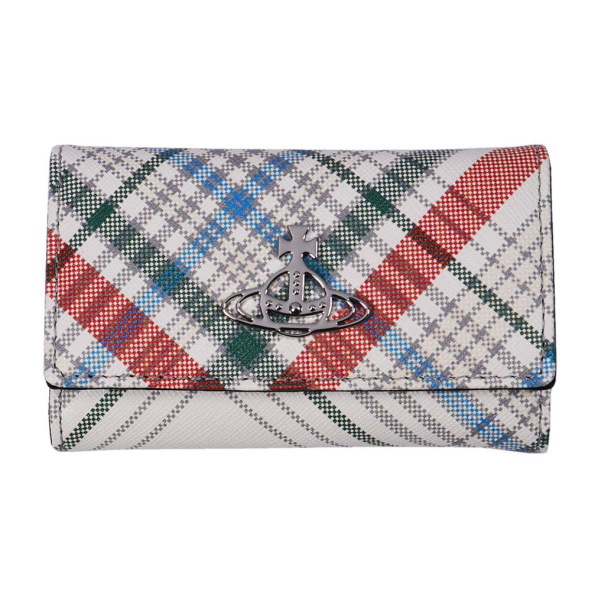 Vivienne Westwood ヴィヴィアンウエストウッド キーケース SAFFIANO PRINT 51020001U-L0057-PF O101 MADRAS CHECK