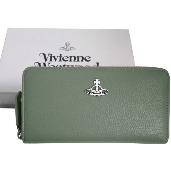 Vivienne Westwood ヴィヴィアンウエストウッド ラウンドジップ財布 CLASSIC 51050023-S000D-222 M404 PALE GREEN_5