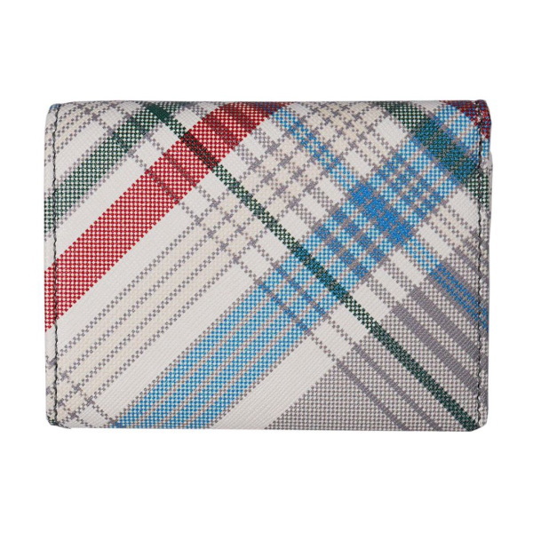 Vivienne Westwood ヴィヴィアンウエストウッド 三つ折り財布 SAFFIANO PRINT 52010013U-L0057-PFO101 MADRAS CHECK_1