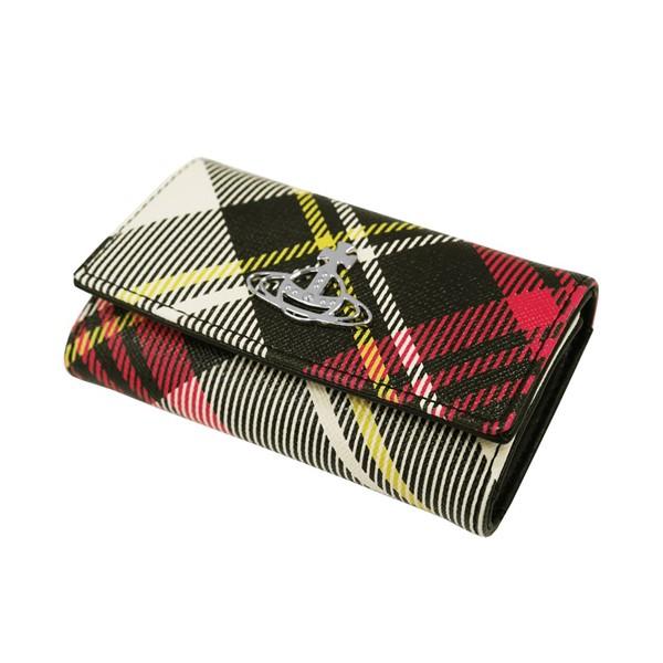 Vivienne Westwood ヴィヴィアン・ウエストウッド キーケース ダービー イタリー製 51020001-S0012-PF BIOGREEN SAFFIANO PRINTED3 O101 NEW EXHIBITION TARTAN_2