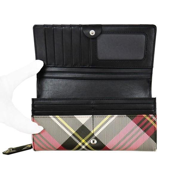 Vivienne Westwood ヴィヴィアン・ウエストウッド 長財布 DERBY イタリー製 51060025-S0012-PF 二つ折り長財布 BIOGREEN SAFFIANO PRINTED3 O101 NEW EXHIBITION TARTAN_3