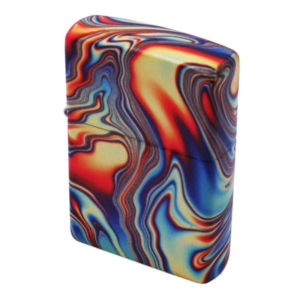 zippo ジッポー 5面加工 カラフルな渦巻 暗闇で光る GLOW IN THE DARK 48612 ネコポス便対応品