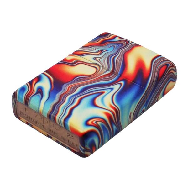 zippo ジッポー 5面加工 カラフルな渦巻 暗闇で光る GLOW IN THE DARK 48612 ネコポス便対応品_2