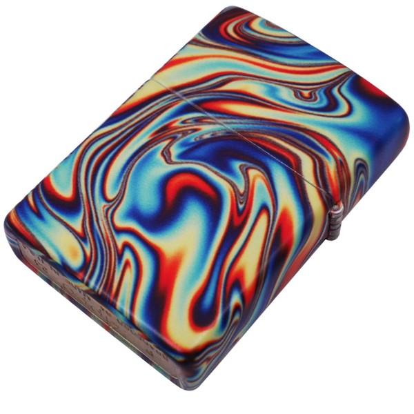 zippo ジッポー 5面加工 カラフルな渦巻 暗闇で光る GLOW IN THE DARK 48612 ネコポス便対応品_4