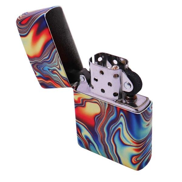 zippo ジッポー 5面加工 カラフルな渦巻 暗闇で光る GLOW IN THE DARK 48612 ネコポス便対応品_5