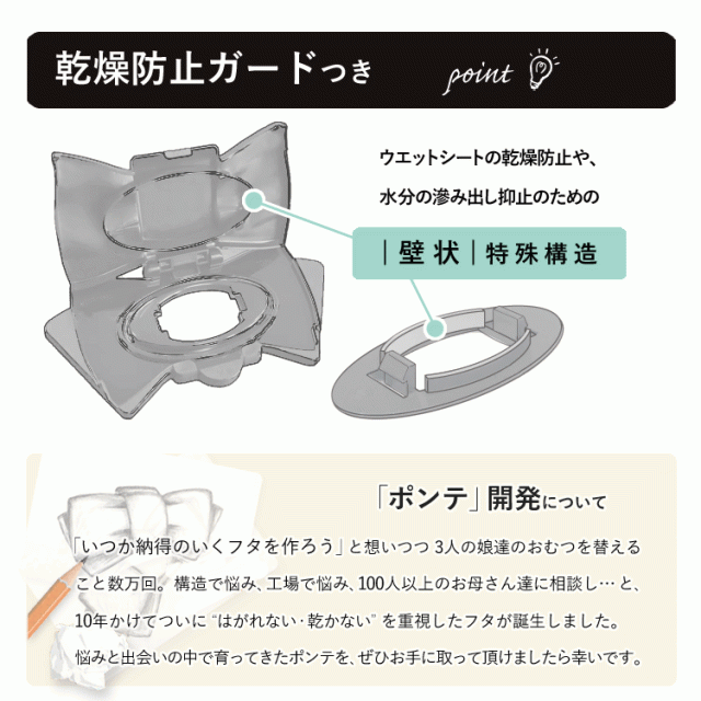 30日保証 ポンテ Ponte 3個セット おしりふき 除菌シート ウェットティッシュ ふた おしりふきケースやウエットティッシュ ケースの通販はau Pay マーケット 出産祝いと母子手帳ケース美人家