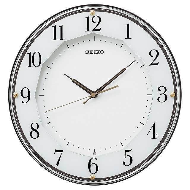 SEIKO CLOCK セイコー クロック 掛け時計 電波 アナログ 茶 メタリック KX213B SEIKO  ［4517228037139-KX213B］ 掛け時計