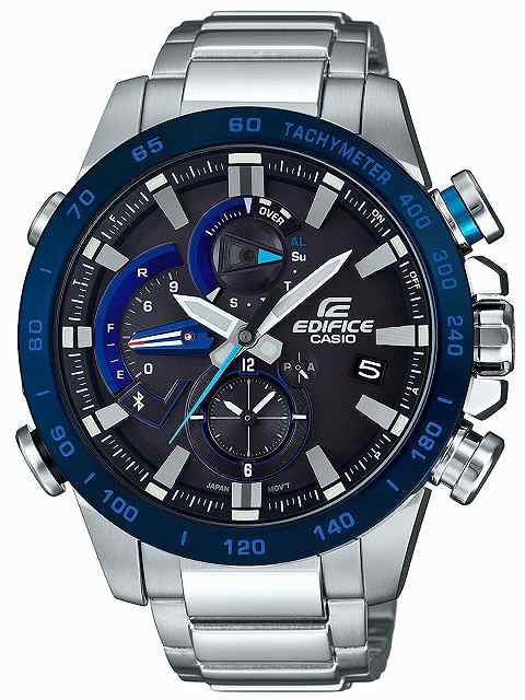 [店頭受取対応商品] CASIO カシオ EDIFICE エディフィス 腕時計 ウォッチ RACE LAP CHRONOGRAPH スマートフォンリンクモデル EQB-800DB-1