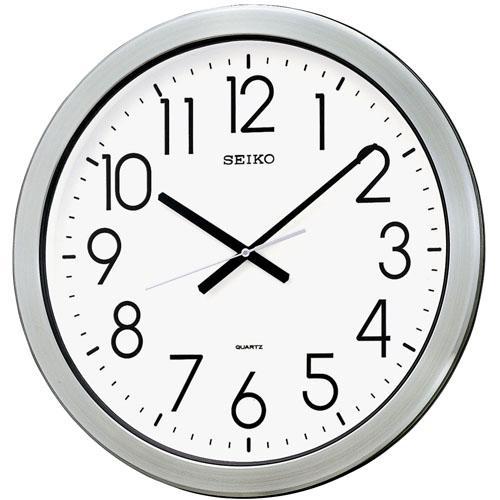 SEIKO CLOCK セイコー クロック kh407s 時計 掛け時計 オフィスタイプ クオーツ 防湿・防塵型 金属枠 KH407S_1