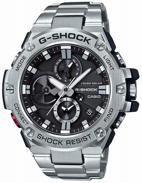 [店頭受取対応商品] [7年延長保証] [カシオ]CASIO 腕時計 G-SHOCK ウォッチ ジーショック G-STEEL スマートフォンリンクモデル GST-B100D-1AJF メンズ_1
