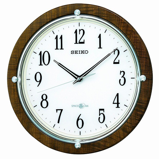 セイコー クロック 掛け時計 衛星 電波 SPACE LINK白 GP203W