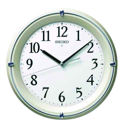 SEIKO CLOCK セイコー クロック 時計 スタンダード自動全面点灯電波掛時計(薄金) KX381S[4517228034534-KX381S]_1