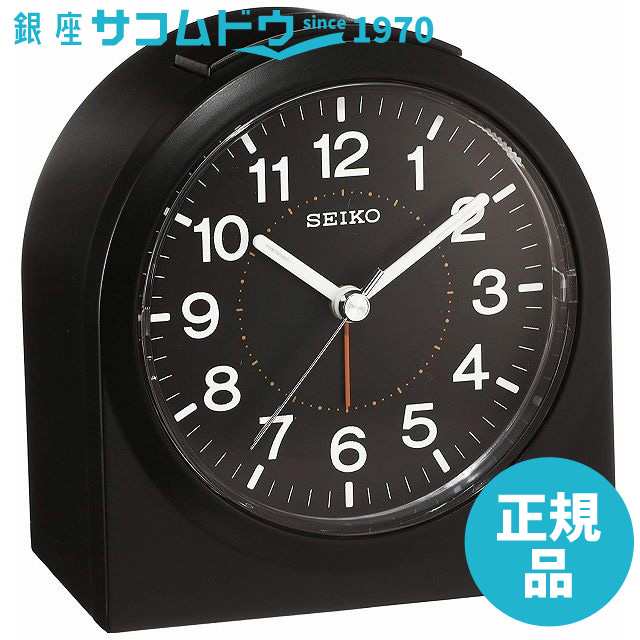 SEIKO CLOCK セイコー クロック 目覚まし時計 アナログ 黒 KR894Kの通販はau PAY マーケット - 銀座 紗古夢堂