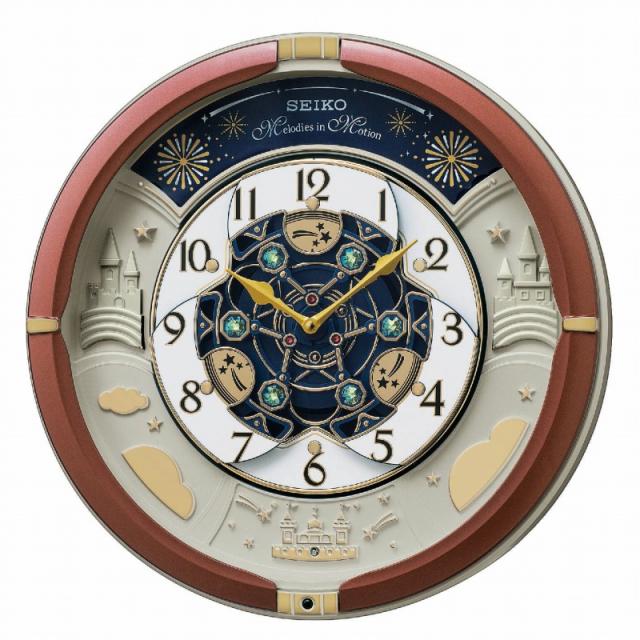 SEIKO CLOCK セイコー クロック 置き時計・掛け時計 茶メタリック アナログ からくり トリプルセレクション メロディ ［4517228040061-RE601B］_1