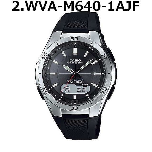 WAVE CEPTOR ウェーブセプター WVA-M640-1A2JF WVA-M640-1AJF WVA-M650-1AJF WVA-M650-2AJF WVA-M650-7AJF 腕時計 CASIO カシオ メンズ_3