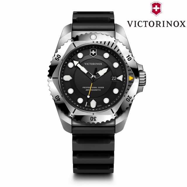 ビクトリノックス 時計 VICTORINOX DIVE PRO ダイブプロ クォーツ ステンレススチール ブラック ラバーベルト