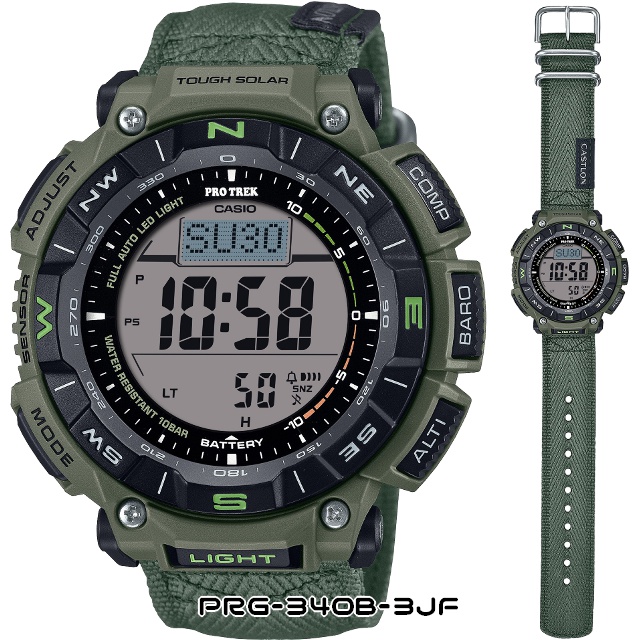 PROTREK プロトレック PRG-340B-3JF PRG-340L-5JF ウオッチ CASIO カシオ PRO TREK メンズ