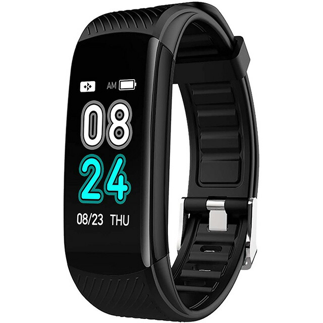 オムタクストア スマートウォッチ ブレスレットタイプ ommix オムミックス WW19041S-BK