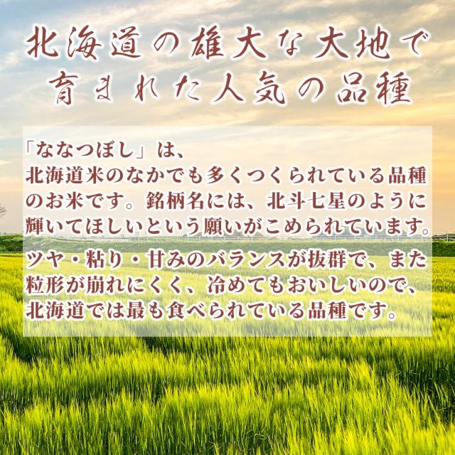 ＼ セール ／ 令和7年産 北海道産 ななつぼし 20kg(5kg×4袋) 北海道産 選べる 白米 無洗米 単一原料米 送料無料 精米工場からの直送品_2