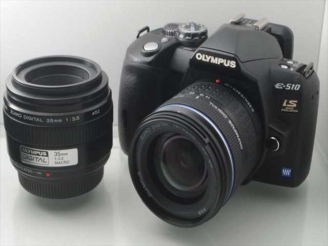 【中古　保証付 送料無料】OLYMPUS デジタル一眼レフカメラ E-510ダブルズームキット デジタル　一眼レフカメラ 一眼レフカメラ 初心者