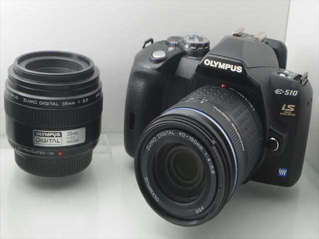 【中古　保証付 送料無料】OLYMPUS デジタル一眼レフカメラ E-510ダブルズームキット デジタル　一眼レフカメラ 一眼レフカメラ  初心者/｜au PAY マーケット